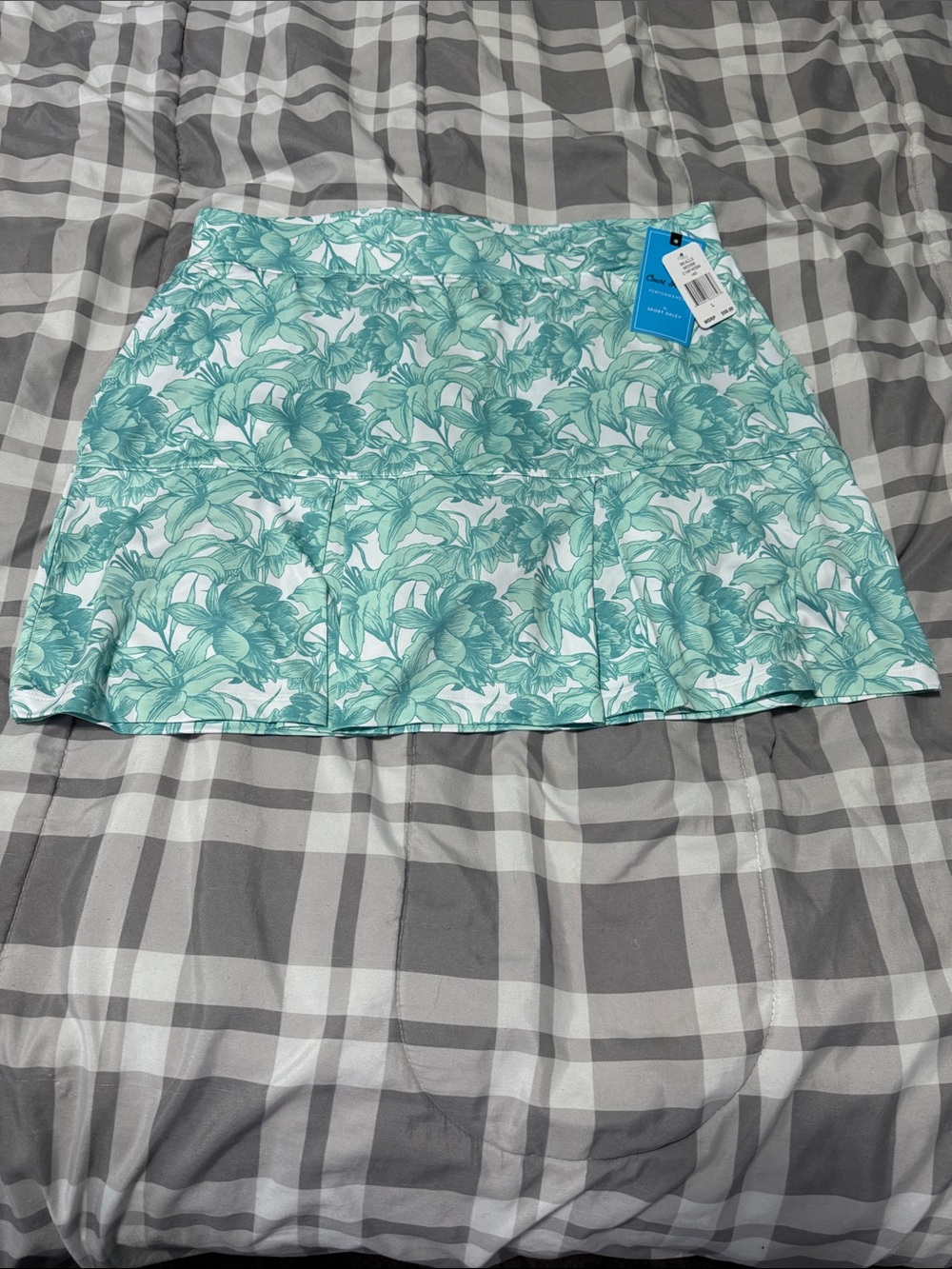 Sport Haley Mint Green Floral Skater Skirt